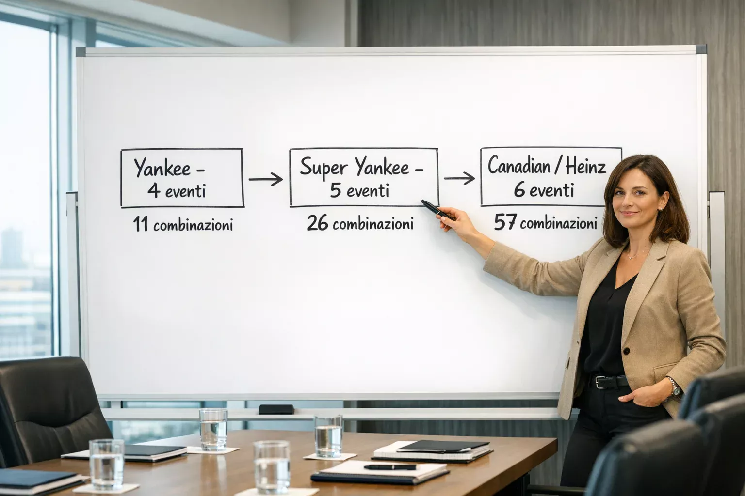 Super Yankee Canadian sistema cinque eventi scommesse